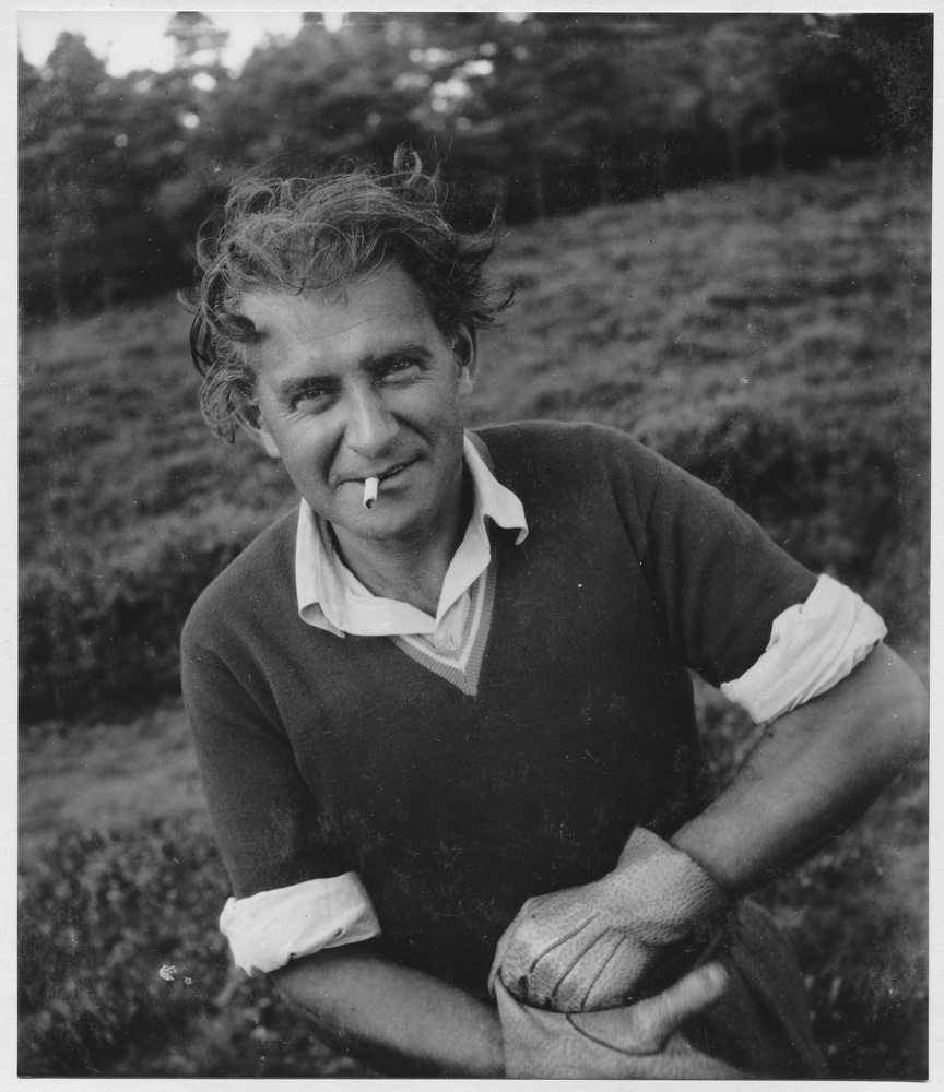 Otta Kahn - Mari de la photographe Germaine Kanova - Portrait noir et blanc - Photographe Trude Fleichmann